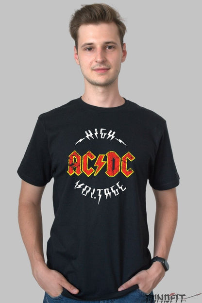 Tricou Rock AC/DC - Live Power Columbus 2008 barbat negru