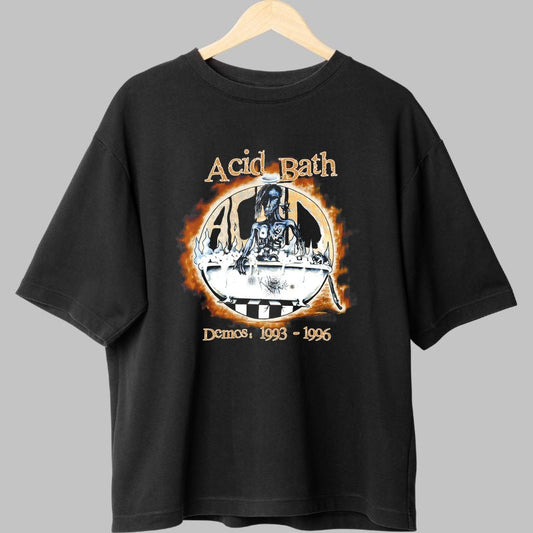 Tricou Rock Acid Bath - Demos 1993-1996 fata negru