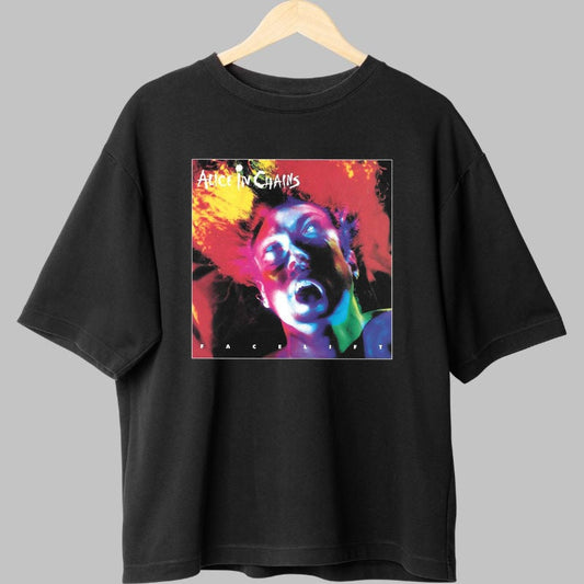 Tricou Rock Alice in Chains - Facelift Album Cover fata negru