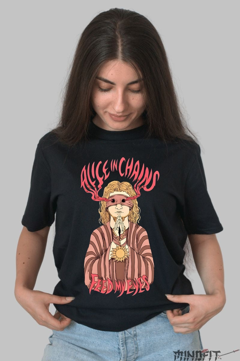 Tricou Rock Alice in Chains - Feed My Eyes dama negru