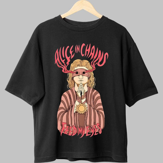 Tricou Rock Alice in Chains - Feed My Eyes fata negru