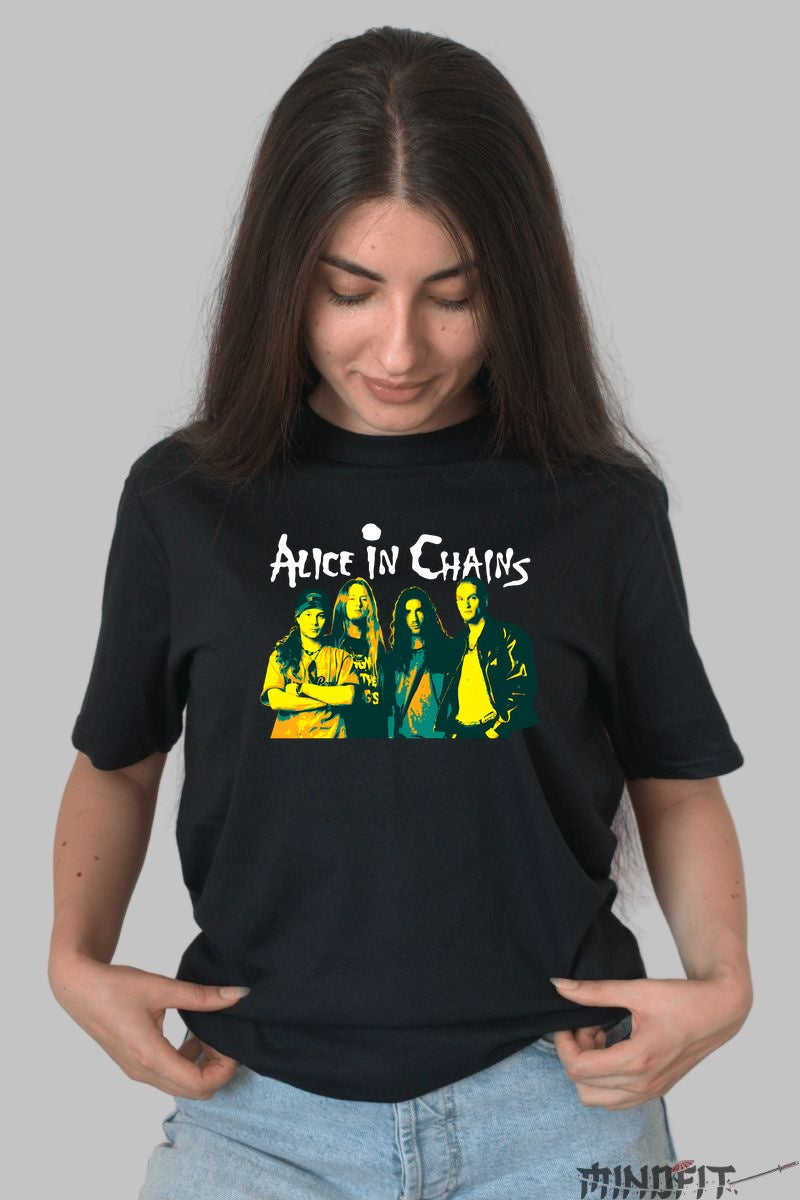 Tricou Rock Alice in Chains - Grunge Legends Rise dama negru