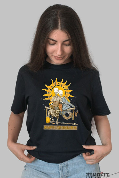 Tricou Rock Alice in Chains - Soare si Umbre Macabre dama negru