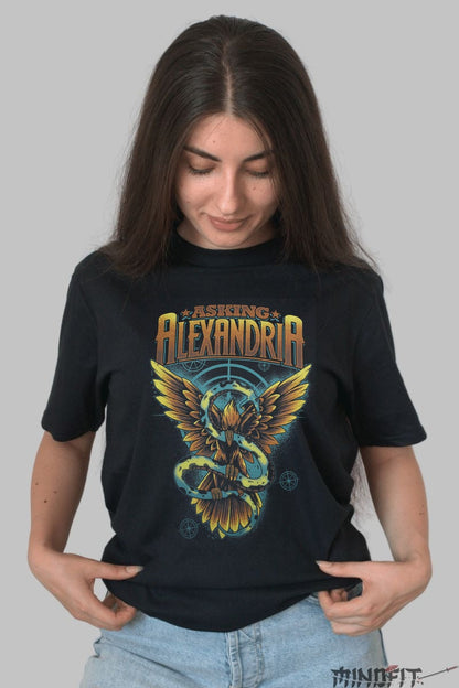 Tricou Rock Asking Alexandria - Craniu Apocaliptic dama negru