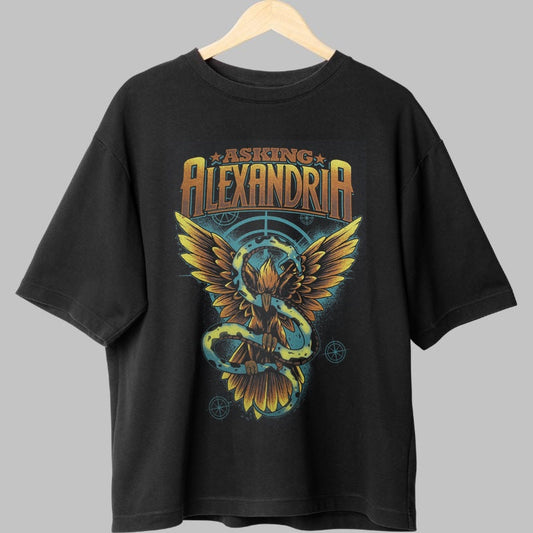 Tricou Rock Asking Alexandria - Craniu Apocaliptic fata negru