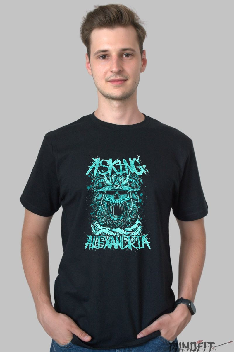 Tricou Rock Asking Alexandria - Eleganta Intunecata barbat negru