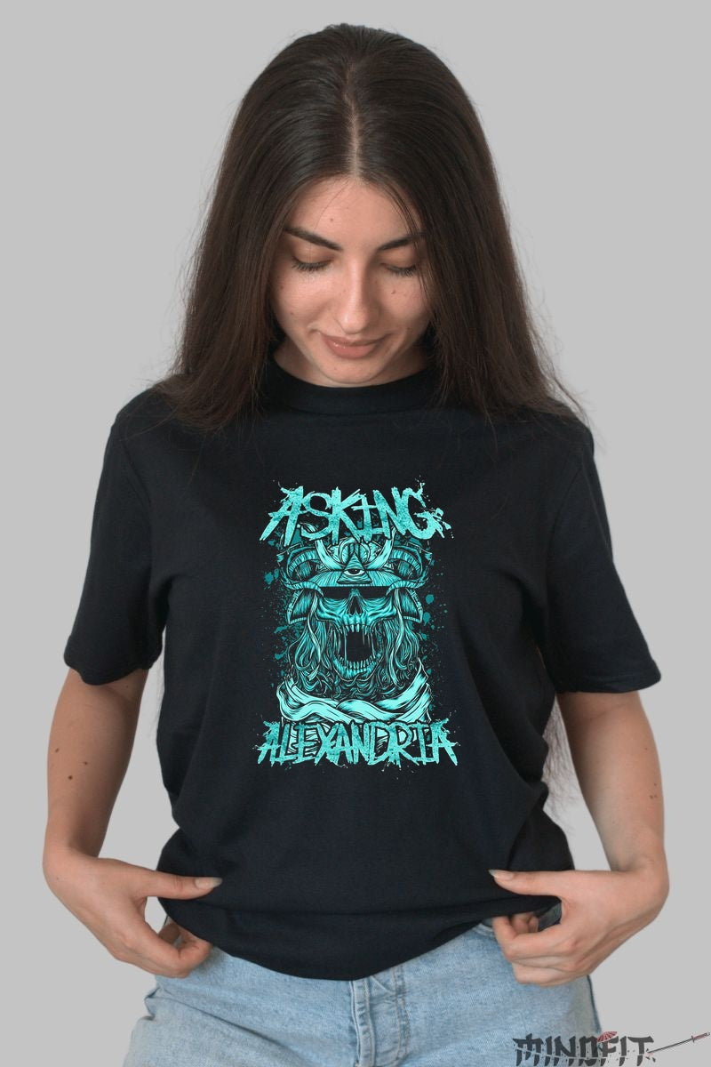Tricou Rock Asking Alexandria - Eleganta Intunecata dama negru