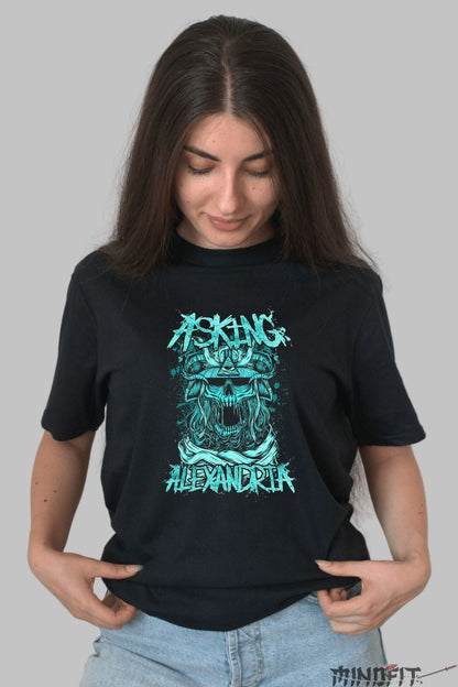 Tricou Rock Asking Alexandria - Eleganta Intunecata dama negru
