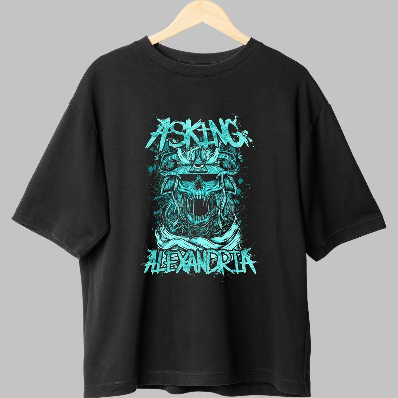 Tricou Rock Asking Alexandria - Eleganta Intunecata fata negru