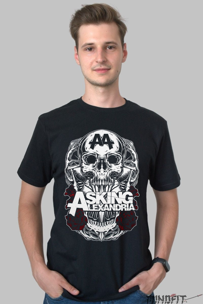 Tricou Rock Asking Alexandria - Phoenix Serpent Design barbat negru