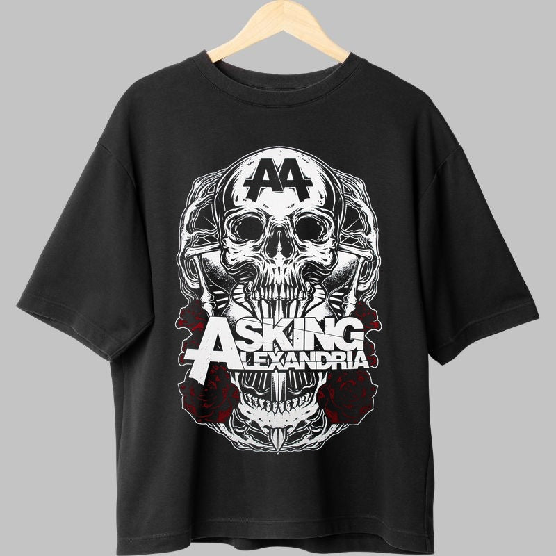 Tricou Rock Asking Alexandria - Phoenix Serpent Design fata negru
