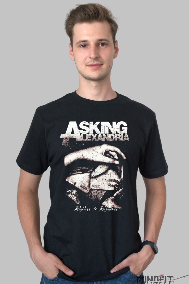 Tricou Rock Asking Alexandria - Reckless & Relentless barbat negru