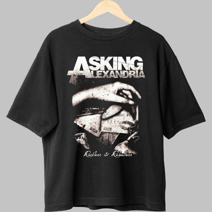 Tricou Rock Asking Alexandria - Reckless & Relentless fata negru