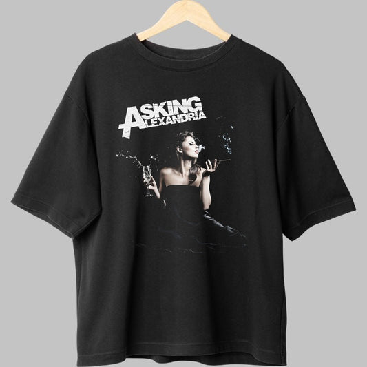 Tricou Rock Asking Alexandria - Skull Reaper Aura fata negru