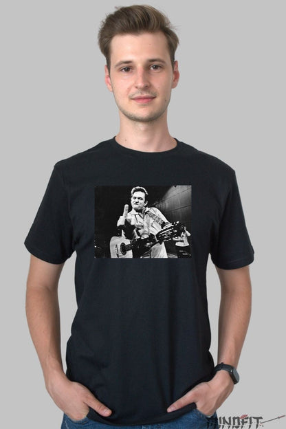 Tricou Rock Attitude - Icon Rebel Moment barbat negru