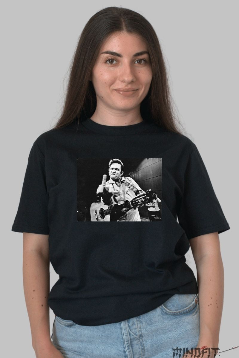 Tricou Rock Attitude - Icon Rebel Moment dama negru
