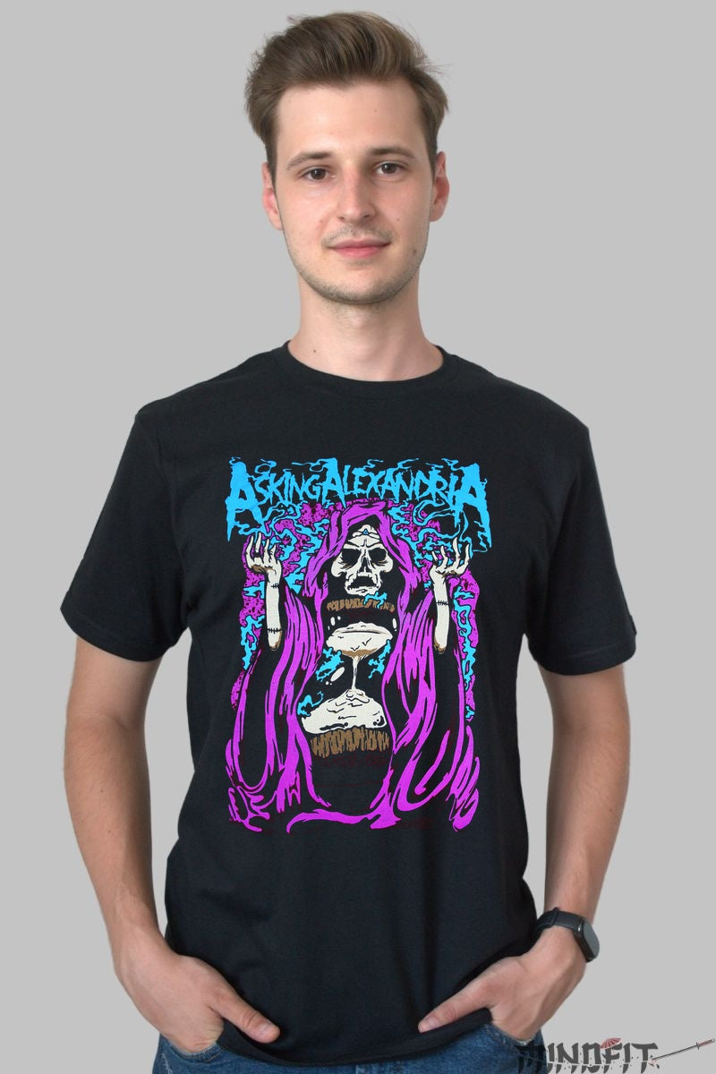 Tricou Rock Avenged Sevenfold - Emblema Skull & Bones barbat negru