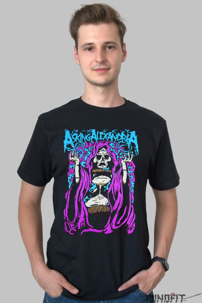 Tricou Rock Avenged Sevenfold - Emblema Skull & Bones barbat negru