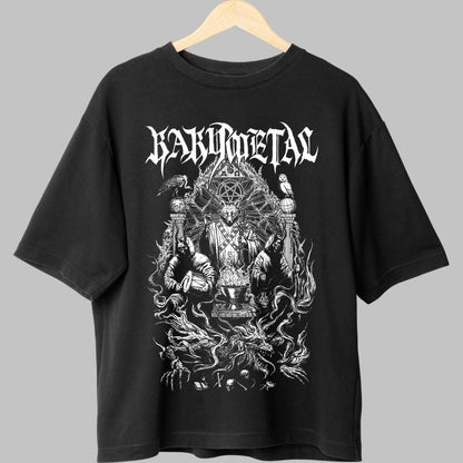 Tricou Rock Avenged Sevenfold - Skull Neon Fury fata negru