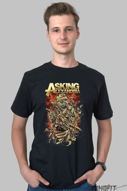 Tricou Rock Avenged Sevenfold - Wings of Death Skull barbat negru