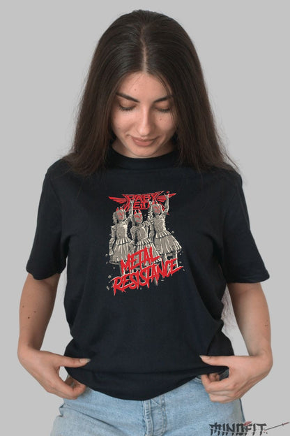 Tricou Rock Babymetal - Demonul Samurai al Scenei dama negru