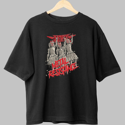 Tricou Rock Babymetal - Demonul Samurai al Scenei fata negru