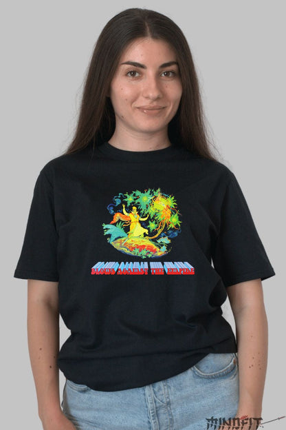 Tricou Rock Blows Against The Empire - Arta Psihedelica dama negru