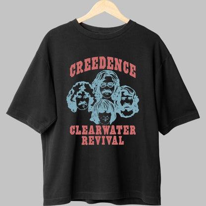 Tricou Rock Creedence Clearwater Revival - Vintage Band Portrait fata