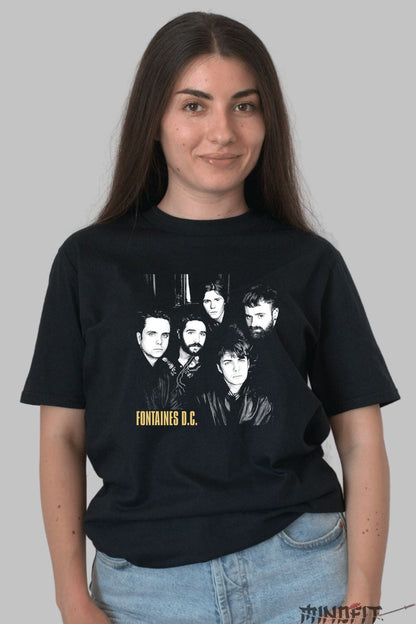 Tricou Rock Fontaines D.C. - Energie Post-Punk Irlandeza dama negru