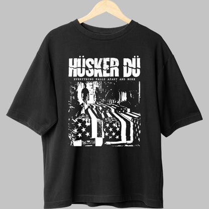 Tricou Rock Huker Du - Everything Falls Apart And More fata