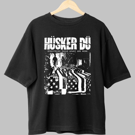 Tricou Rock Huker Du - Everything Falls Apart And More fata