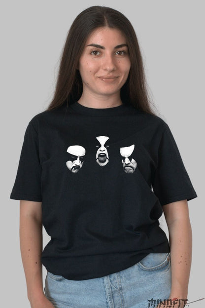 Tricou Rock Inferno - Portrete Iconice Metal dama negru