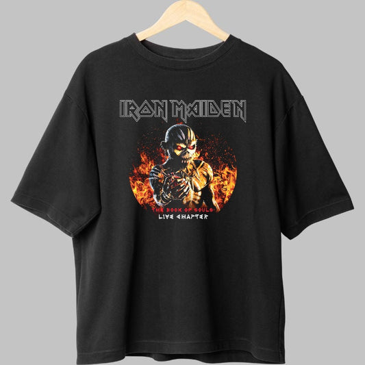 Tricou Rock Iron Maiden - The Book of Souls Live Chapter fata