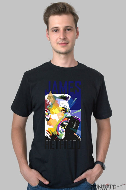Tricou Rock James Hetfield - Energie Exploziva barbat negru