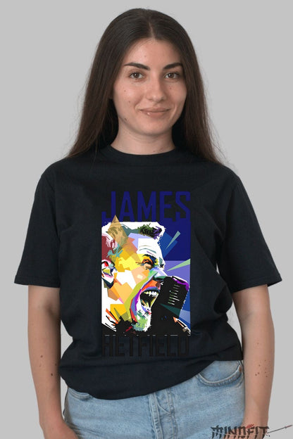 Tricou Rock James Hetfield - Energie Exploziva dama negru
