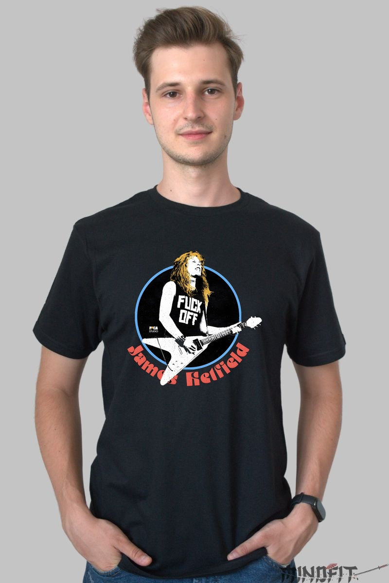 Tricou Rock James Hetfield - Iconic Attitude Edition barbat negru