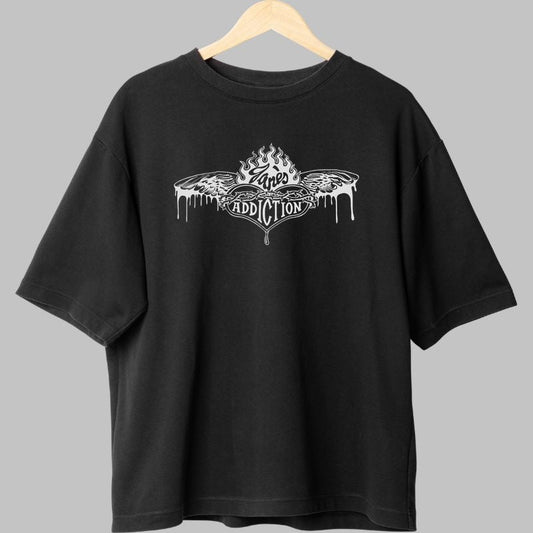 Tricou Rock Jane-s Addiction - Wings & Flames fata