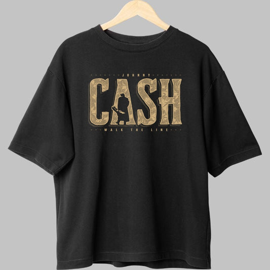 Tricou Rock Johnny Cash - Walk The Line Edition fata