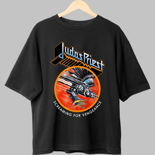 Tricou Rock Judas Priest - Screaming for Vengeance fata