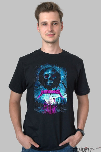 Tricou Rock Metallica - Grim Reaper Electric Aura barbat negru