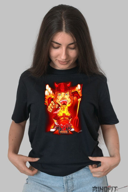 Tricou Rock Metallica - Skull in Headphones dama negru
