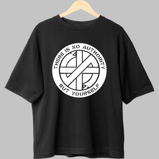 Tricou Rock Rebellion - No Authority But Yourself fata
