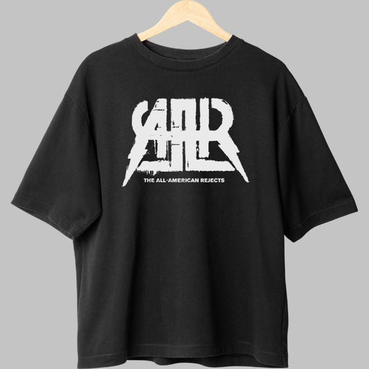 Tricou Rock The All-American Rejects  Logo AAR Electric fata negru