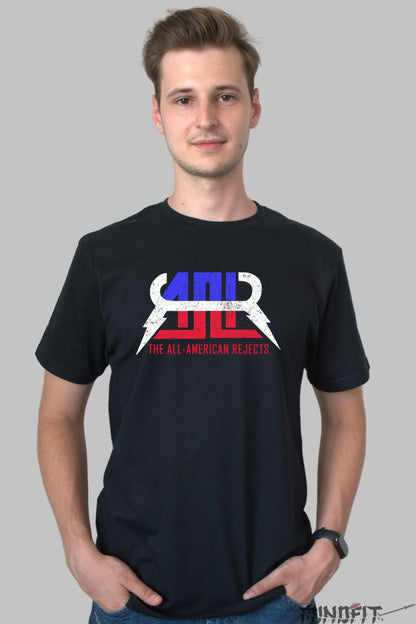 Tricou Rock The All-American Rejects - Logo Electric Vintage barbat negru