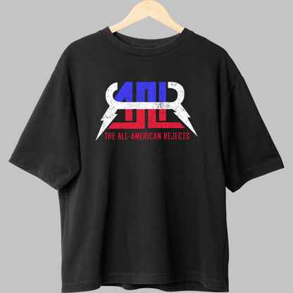 Tricou Rock The All-American Rejects - Logo Electric Vintage fata negru