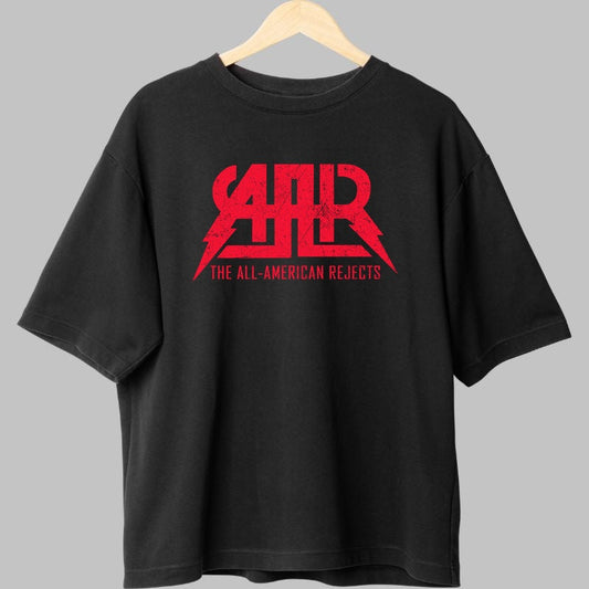 Tricou Rock The All-American Rejects - Logo Power Red fata negru