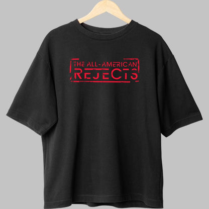 Tricou Rock The All-American Rejects - Logo Red Stamp fata negru