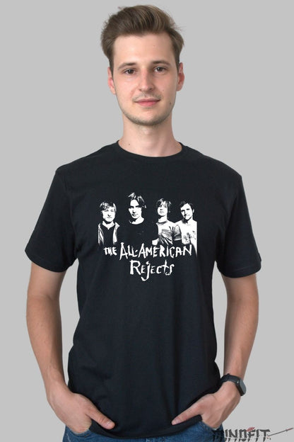 Tricou Rock The All-American Rejects - Stil Retro Iconic barbat negru