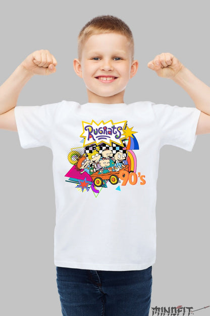 Tricou Rugrats 90-s Nostalgie - Cartoon Network baiat alb