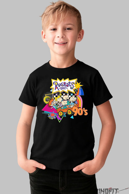Tricou Rugrats 90-s Nostalgie - Cartoon Network baiat negru